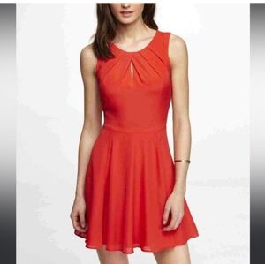 Express Red Fit and Flare Mini Dress Size 6